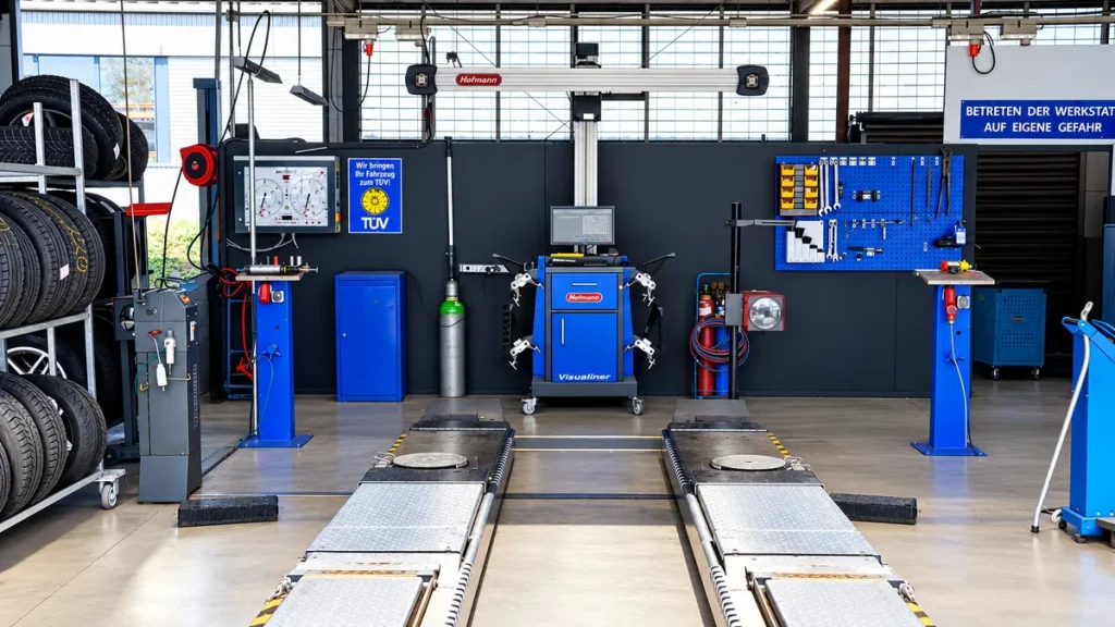 Moderne Werkstatt von Reifen Straub für Reifenservice, Autoservice und Achsvermessung